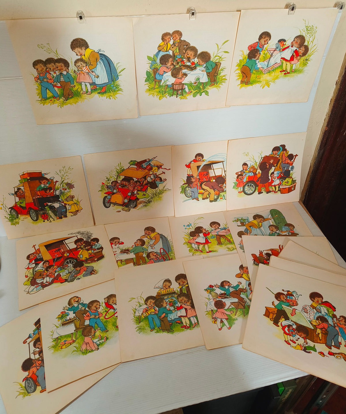Tavole estratte da libro d'epoca Ricci Steiff, anni 60