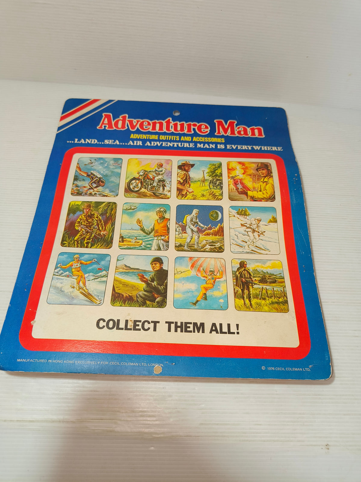 Vestiti e accessori Adventure Man, Cecil Coleman anni 70