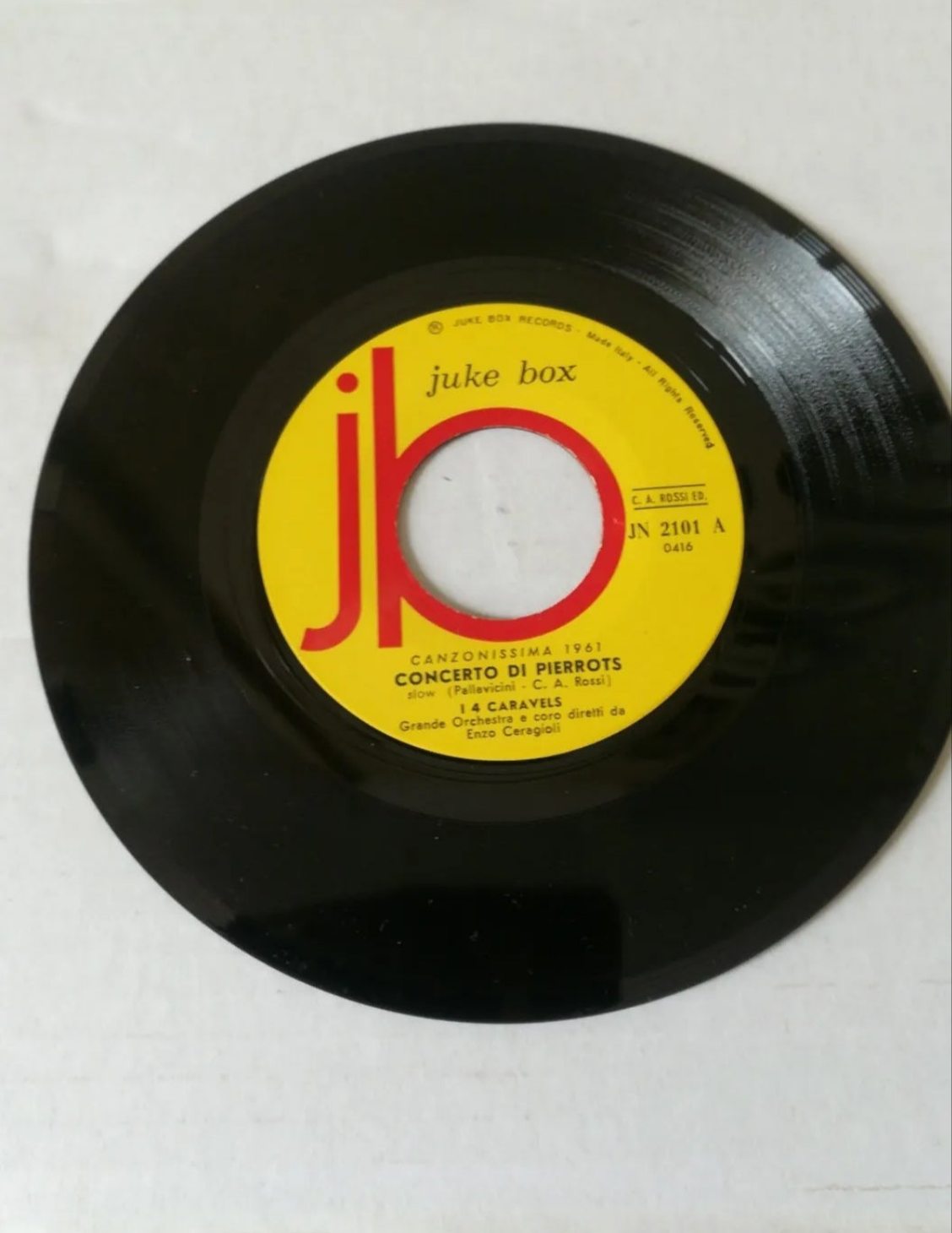 45 rpm "Pierrots Concert / With a nod you will understand" by I 4 Caravels