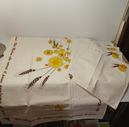 Tovaglia/runner + tovaglioli Mulino Bianco 2007, LEGGI