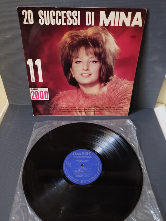 20 hits by Mina LP 33 Giri
Published by Italdisc Niagara Series 11