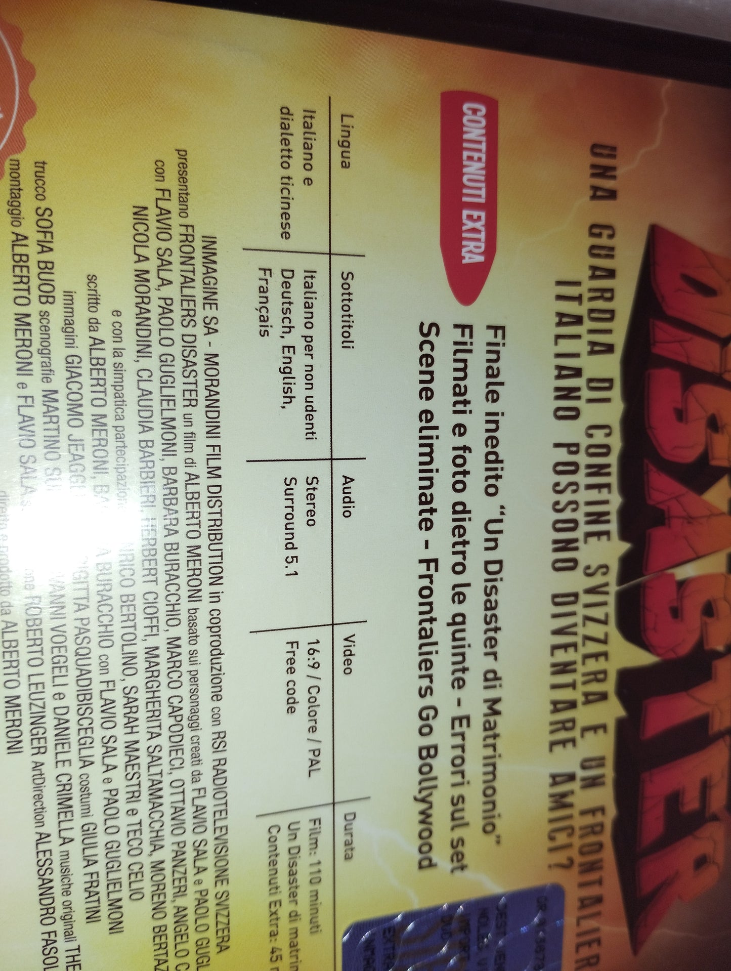 Film "Frontaliers Disaster" DVD