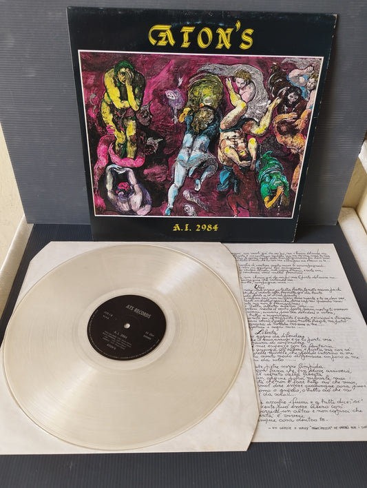 AI 2984" Aton's Lp 33 Giri
Published in 1989 by ATS Records
Clear vinyl