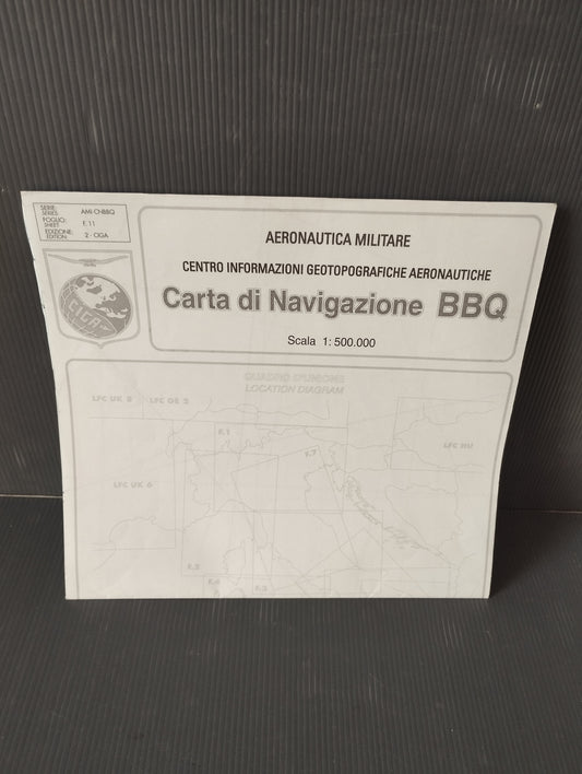 Carta Di Navigazione BBQ Ciga Aeronautica Militare
Scala 1:500.000