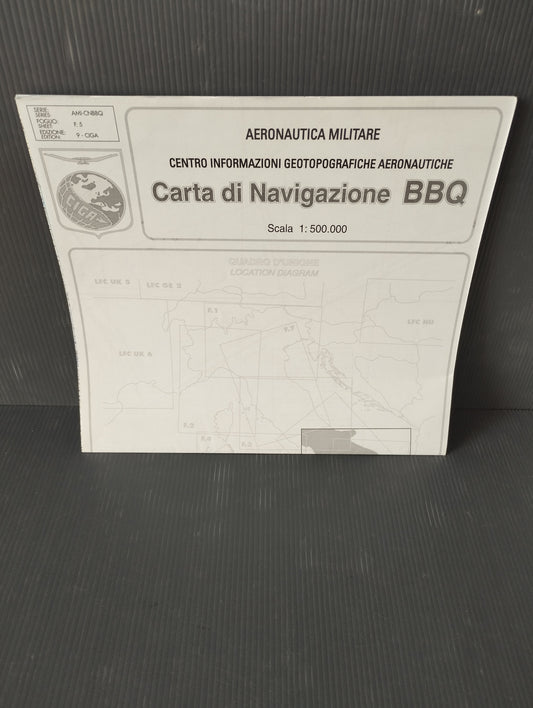 Carta Di Navigazione BBQ Ciga Aeronautica Militare
Scala 1:500.000