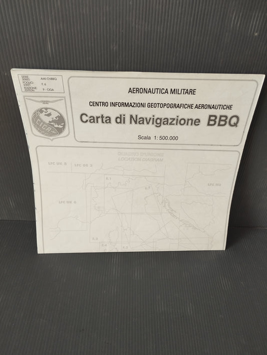 Carta Di Navigazione BBQ Ciga Aeronautica Militare
Scala 1:500.000