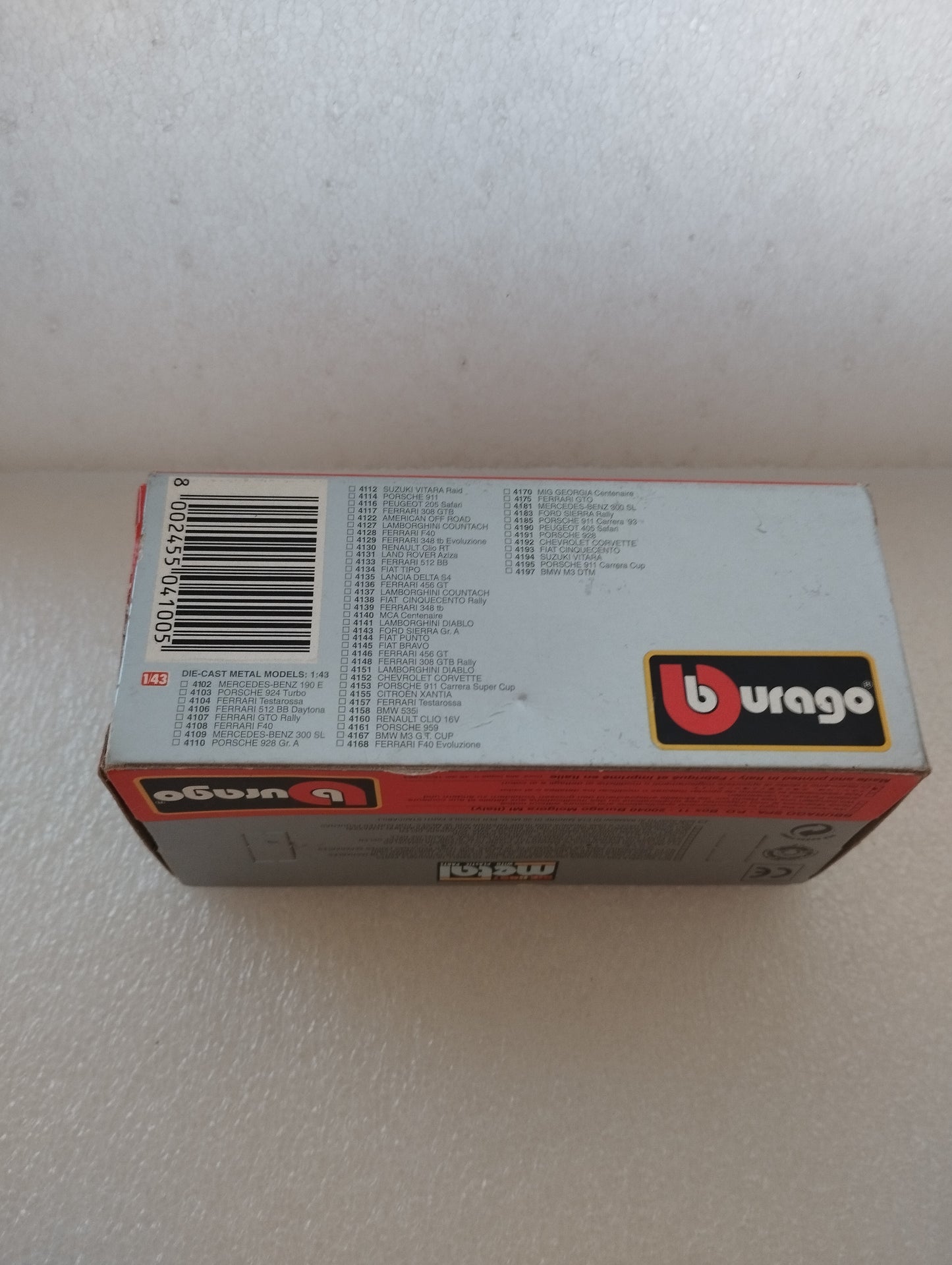 Modellino Fiat Cinquecento
Bburago Cod.4193
Scala 1:43.