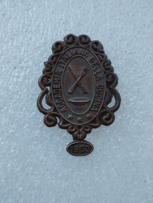 Placchetta Accademia Italiana Della Cucina 1953
In Metallo