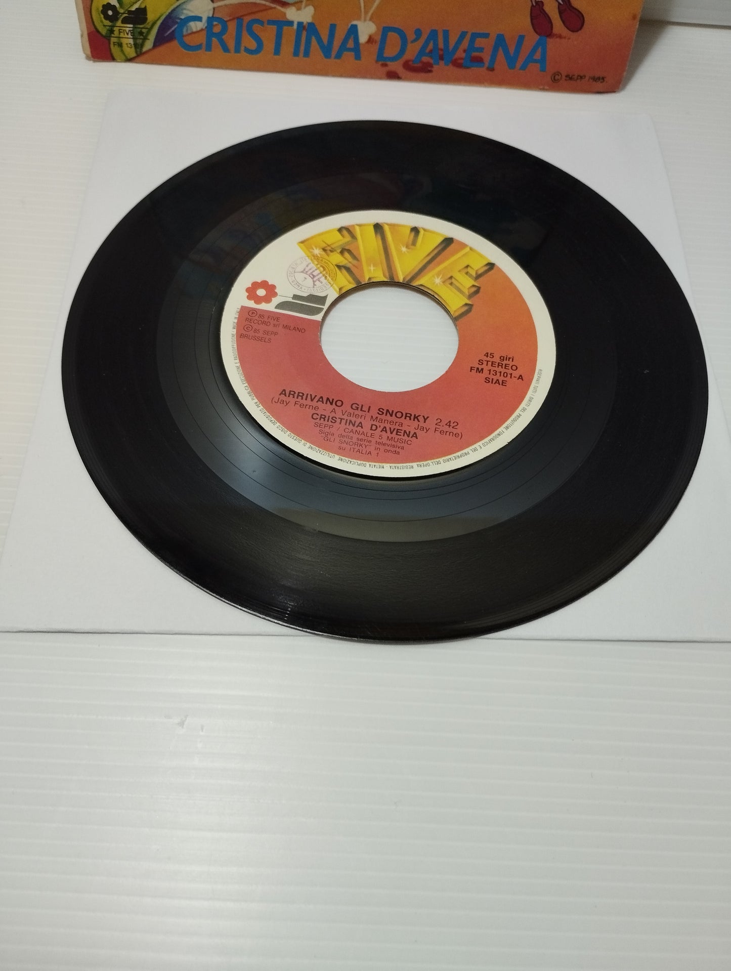 The Snorky Cristina D'Avena 45 Giri arrives
Published by Five Cod .FM 13101