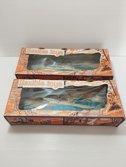2 empty boxes for Flexible Toys soldiers branded Cherilea.