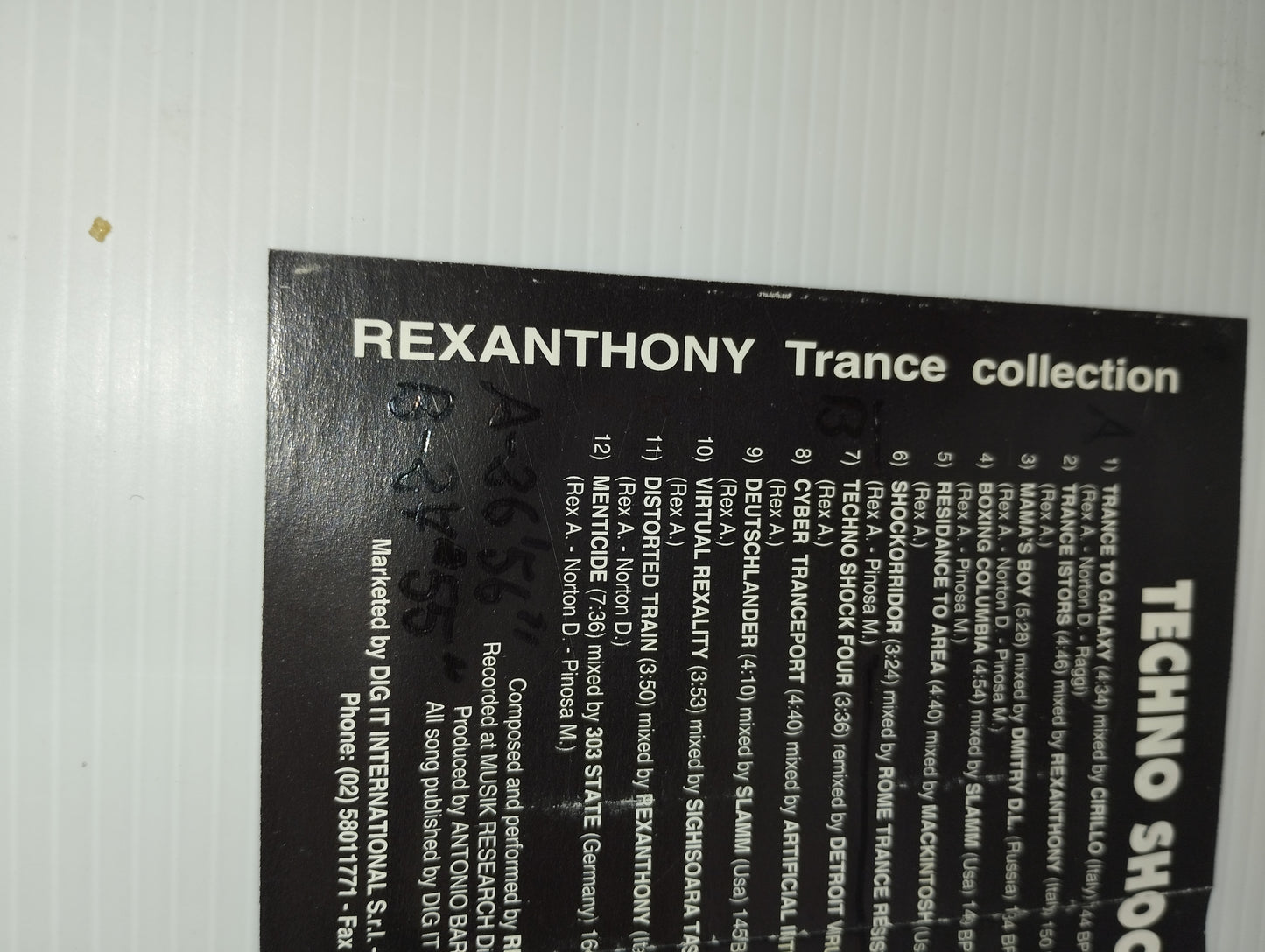Techno Shock 4 Trance Collection Rexanthony
Musicassetta