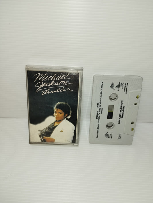 Thriller Michael Jackson Musicassetta Edita nel 1982 da Epic Cod.40-85930