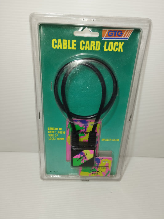 Lucchetto Cable Card Lock
Prodotto da GTG