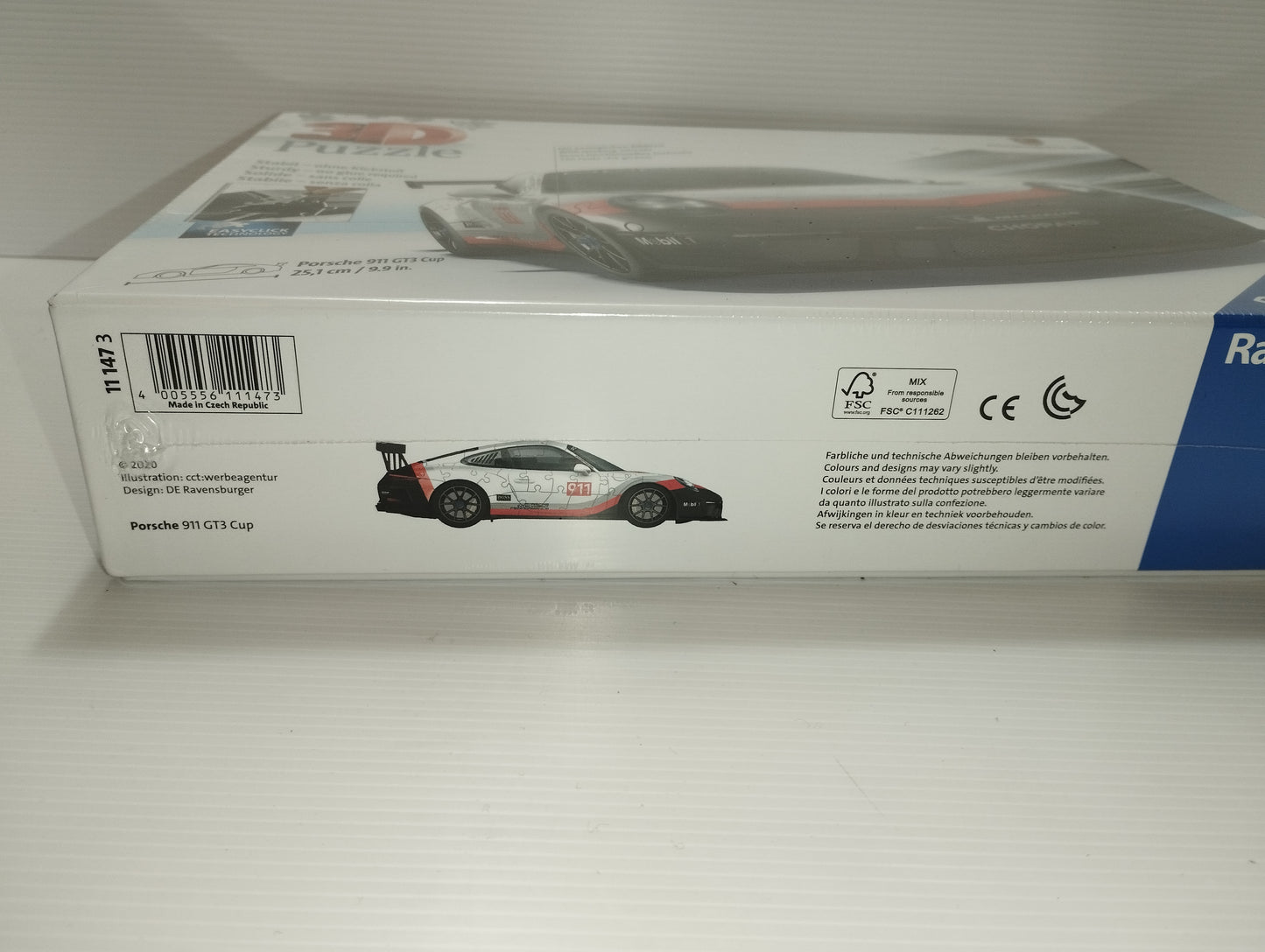 Puzzle 3D Porsche 911GT3 Cup Ravensburger