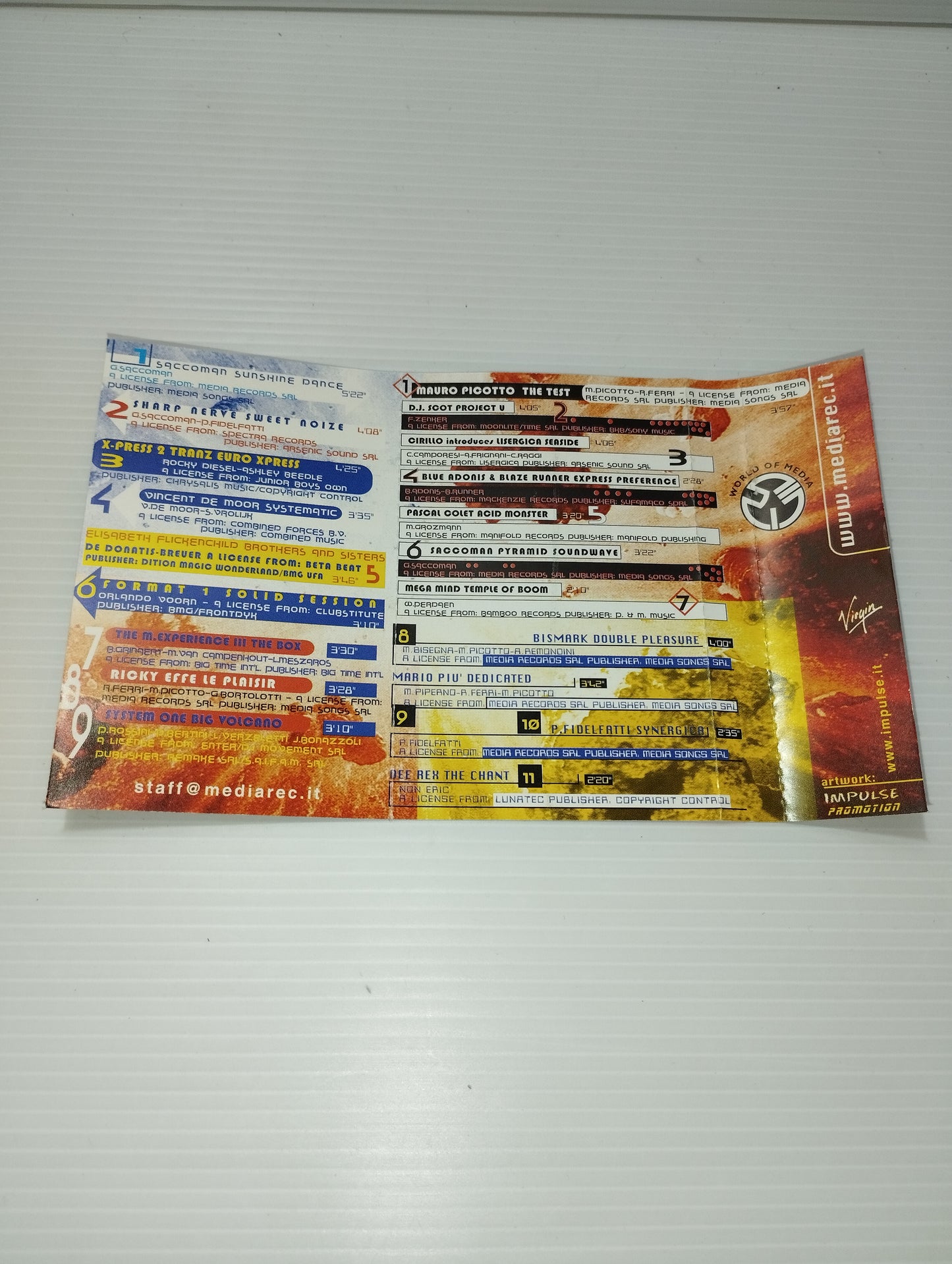 Out of Hours 2 Saccoman & Bismark Music Cassette
Genre: Electronic
Style: progressive house,