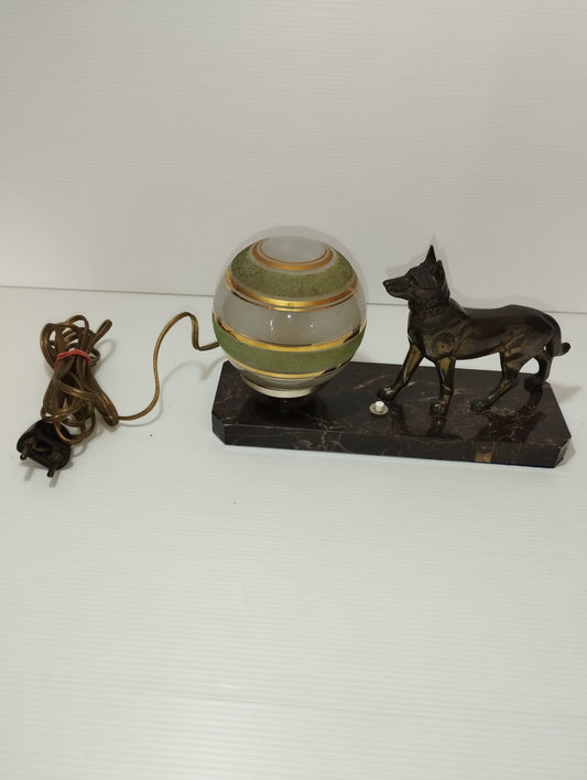 Antica Lampada Teddy Art Déco
In marmo ,bronzo,vetro