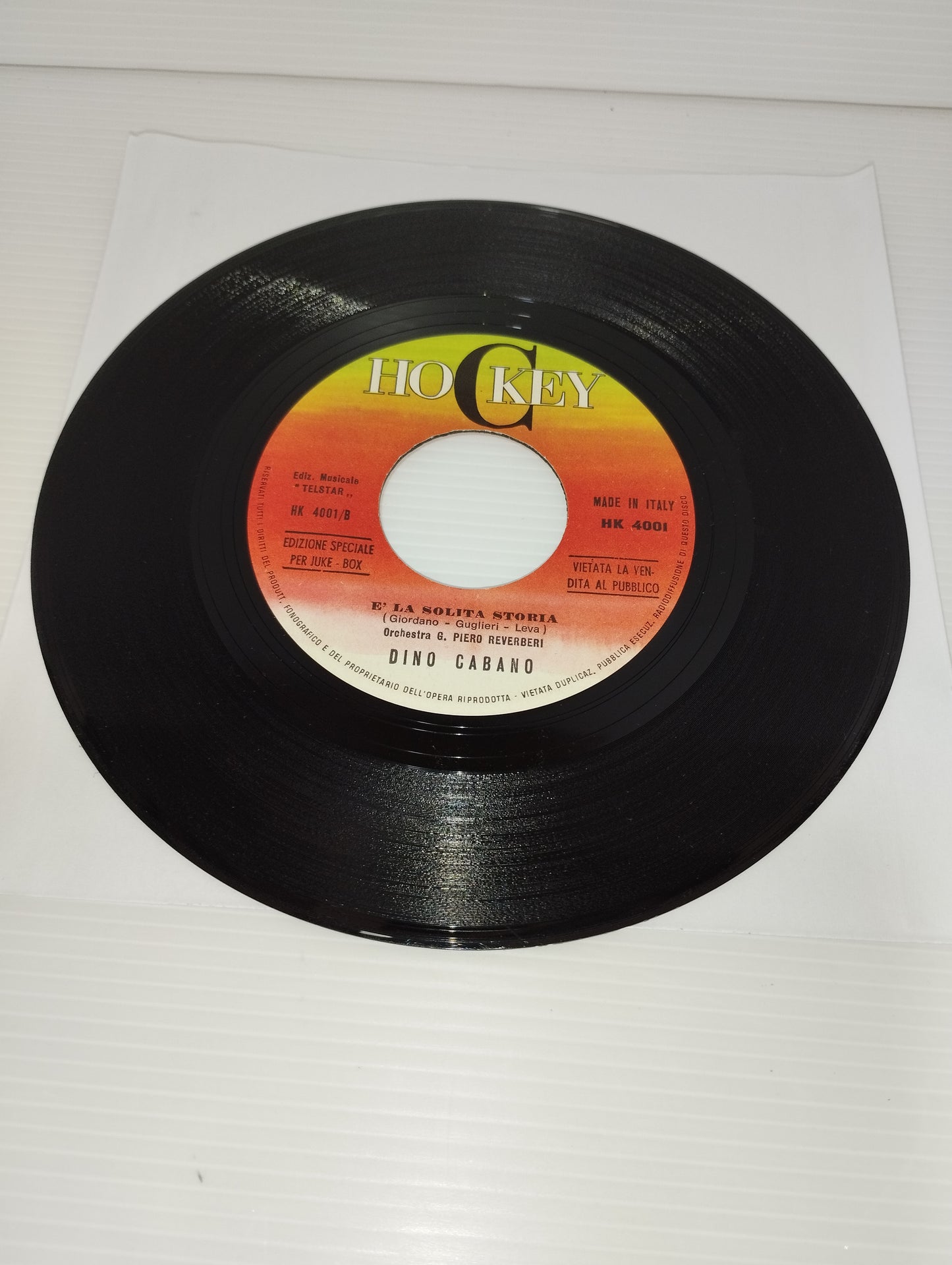 È la solita storia/il Cielo Dino Cabano 45 Giri Juke box