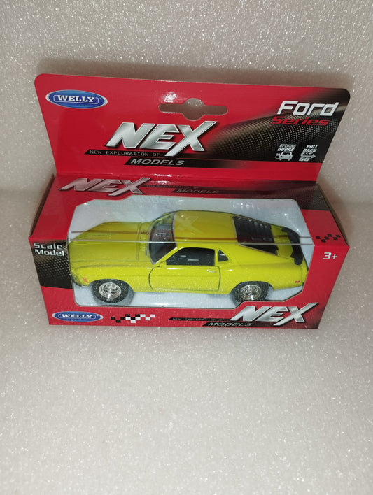 Ford Mustang Boss 302 1970 model car
Produced by Welly
Die Cast Metal
Scale 1:39