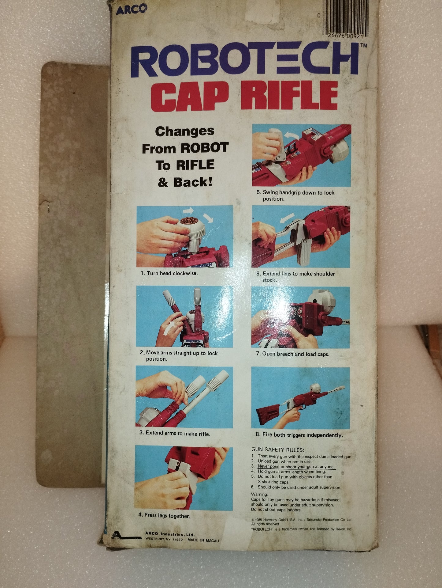 Robotech Cap Rifle
Produced in the 80s by Arco