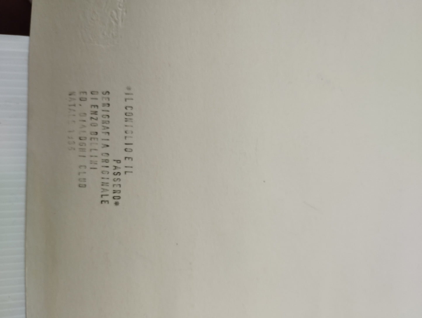 Serigrafia originale Il Coniglio E Il Passero Enzo Bellini Firmata