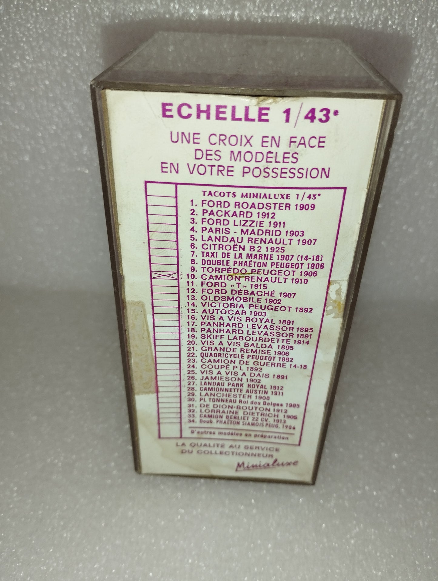 Modellino Camion Renault 1910 Minialuxe
Made in France 1:43