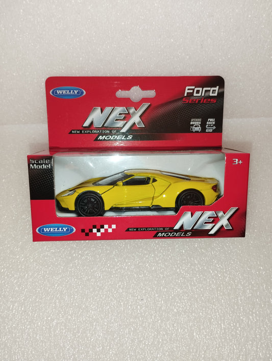 Modellino Ford 2017 GT
Prodotto da Welly
Die Cast Metal
Scala 1:39