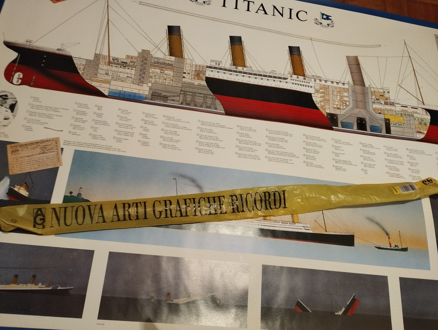 Poster Titanic Nuova Arti Grafiche Ricordi
Anni 90
Dimensioni 99X69 cm