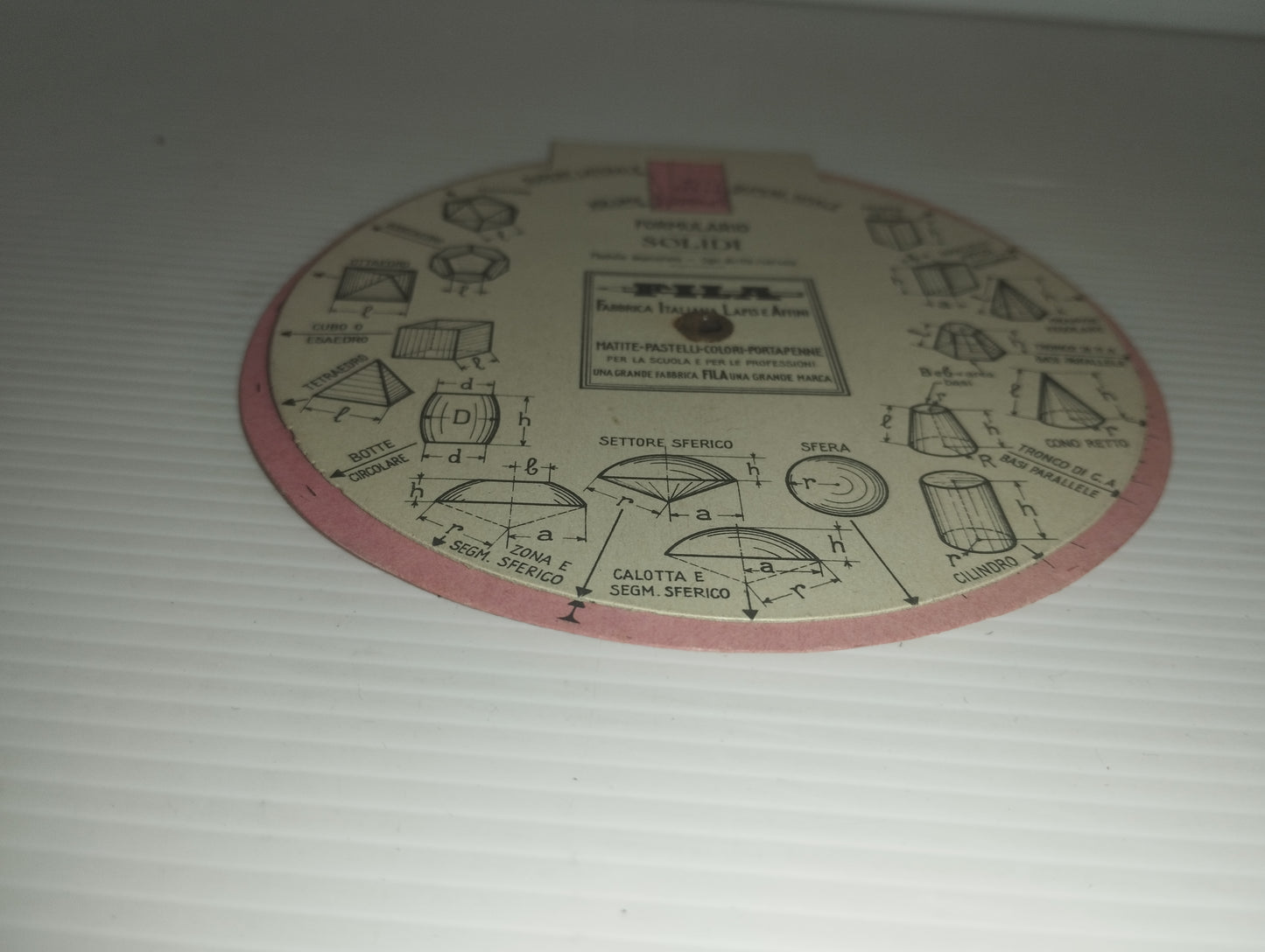 Formulario Solidi/Figure Piane
Fila Fabbrica Italiana Lapis e Affini
Anni 50/60