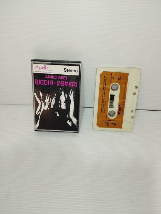 Amici Miei Ricchi E Poveri Musicassetta Edita nel 1971 da Apollo Records Cod.ZKA 80025