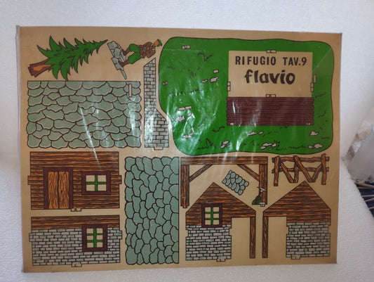 Tavola N.9 Rifugio Per Traforo In Legno Compensato
Anni 60