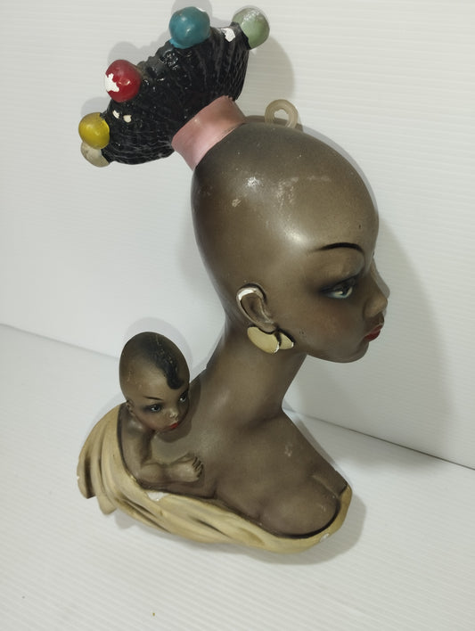 Mezzobusto donna africana in gesso, originale
Marca SAREM
Made in Italy
Art Decò anni 30/40