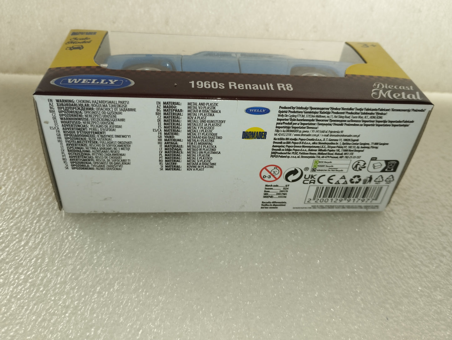 Modellino Renault R8 Gordini 1960 s
Prodotto da Welly
Die Cast Metal
Scala 1:39