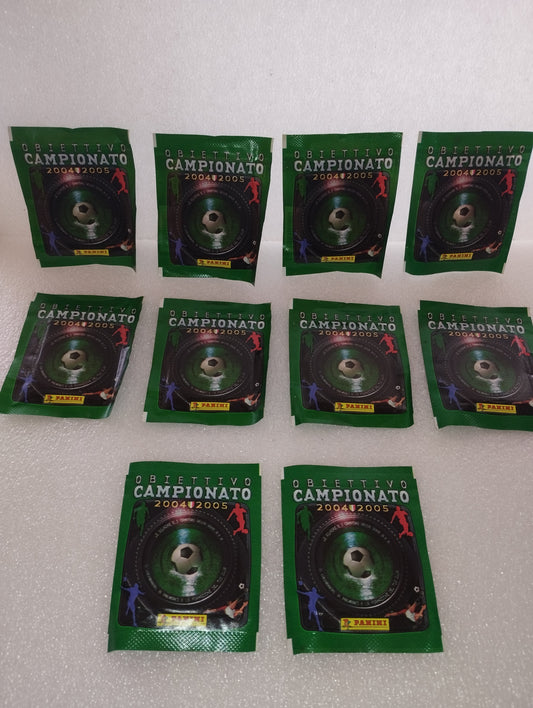 10 Bustine Panini Obiettivo Campionato 2004/05