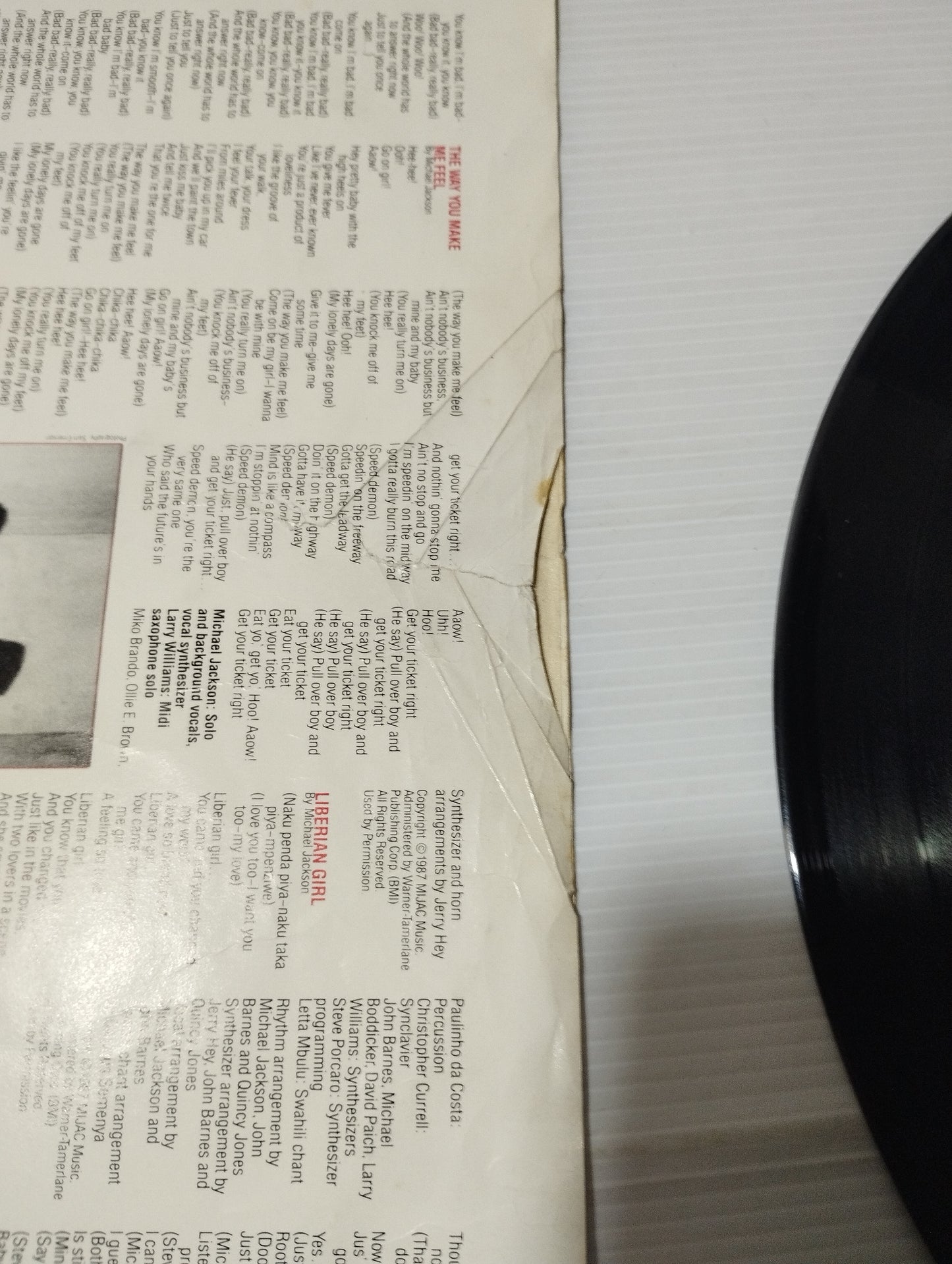 Bad Michael Jackson Lp 33 Giri
Prodotto Nel 1987 da Epic Cod.EPC 450290 1