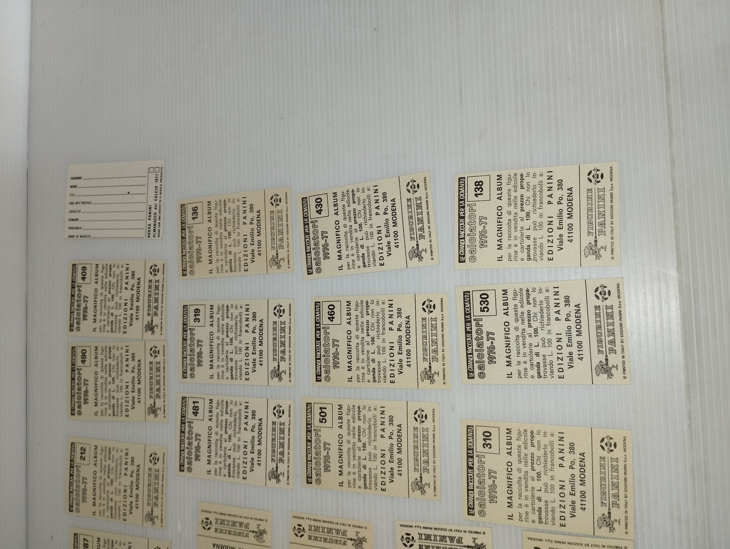 Panini Lotto Figurine Calciatori stagione 1976/77