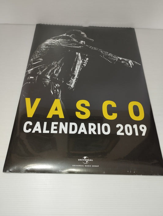 Vasco Calendario 2019 Vasco Rossi
Universal/Byblos
Dimensioni calendario 42x29 cm circa