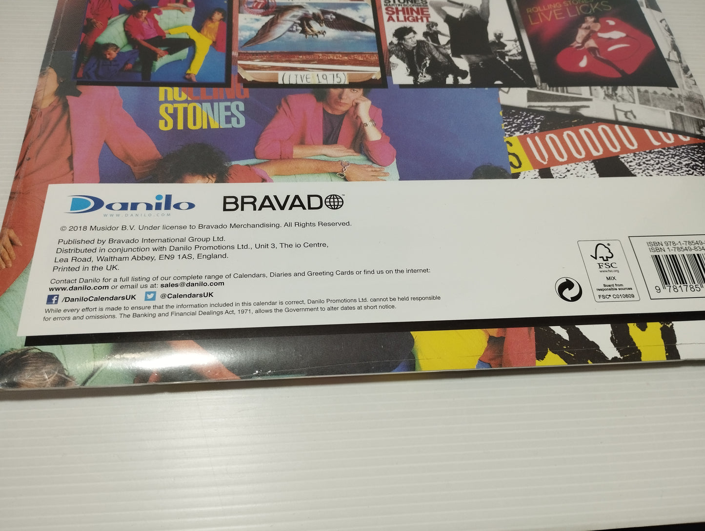 The Rolling Stones Calendario Ufficiale 2019
Printed in UK