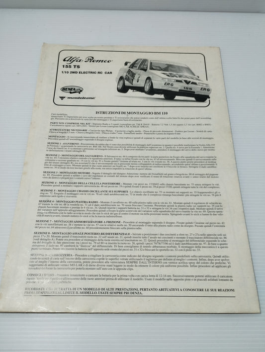 Alfa Romeo 155 TS Istruzioni Di Montaggio BM 110 Benfa Monteleone
Originali