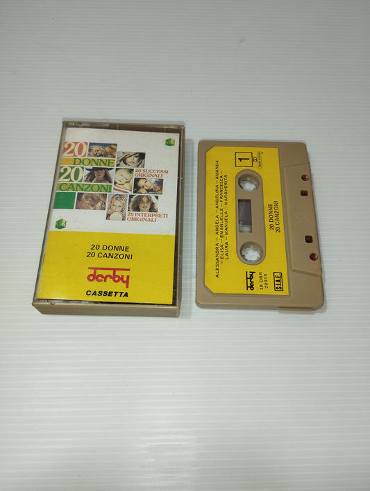 20 Donne 20 Canzoni Musicassetta
Edita da Derby cod.30 DBR 20019
