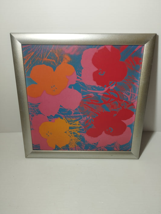 Andy Warhol Fiori Astratti Stampa Su Pannello con cornice
Misure 32 X 31