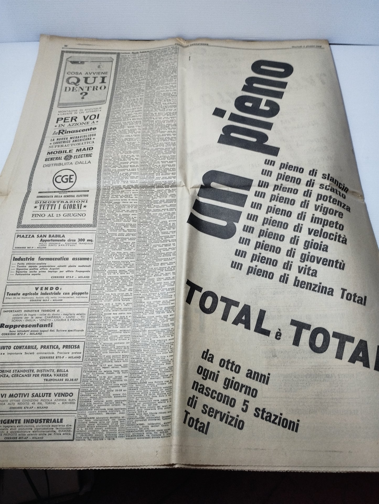 Il Papa è Morto Giovanni XXIII
Corriere della Sera 4 giugno 1963
Copia Originale
Completa