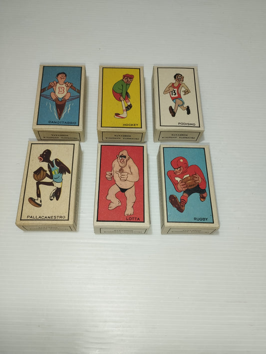 Canasta Biella 6 Scatoline Con Sorpresa Serie Sport
Anni 40
