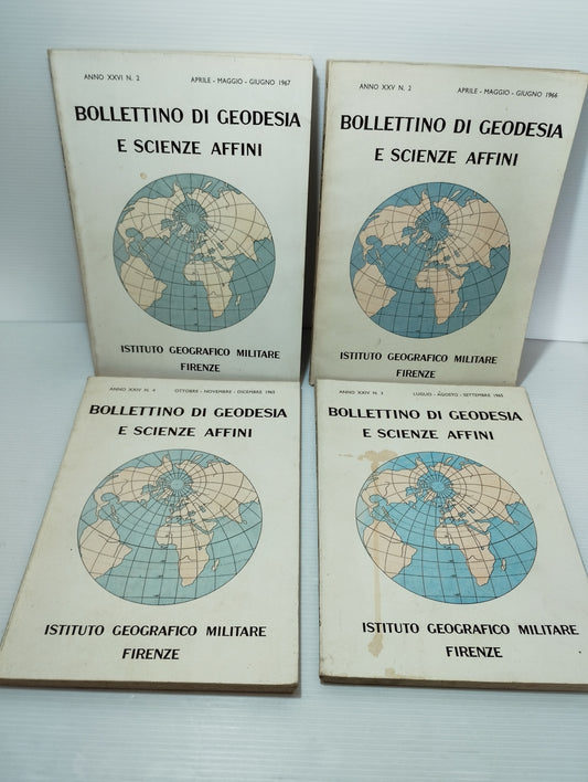 4 Bollettini Di Geodesia E Scienze Affini Anni 60
Istituto Geografico Militare Firenze