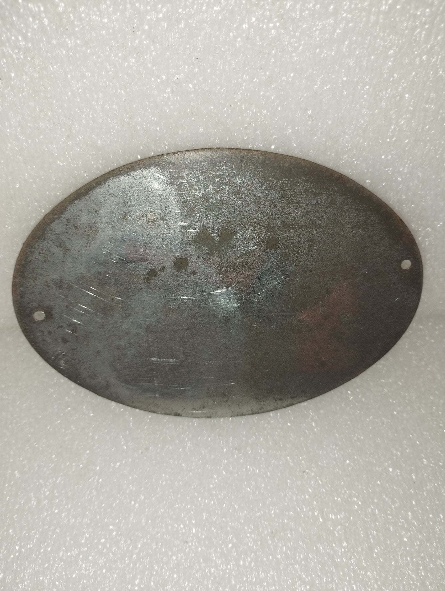 Insegna Renato Barbaria Olio D'Oliva Metallo Vintage