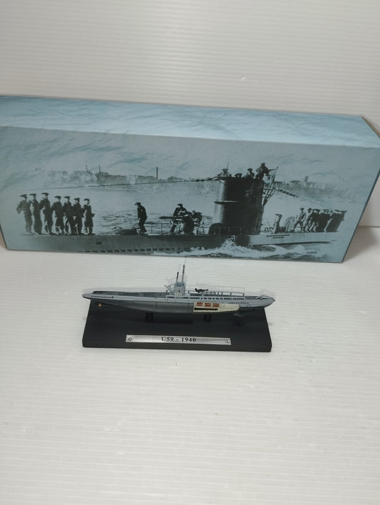 Modellino sottomarino U59 anno 1940 Editions Atlas Collections scala 1:350