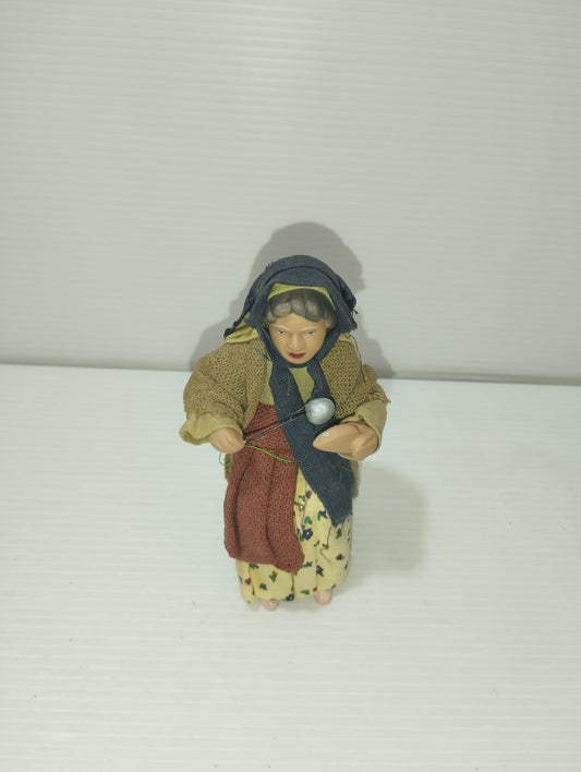 Statuina cuoca porcellana Presepe