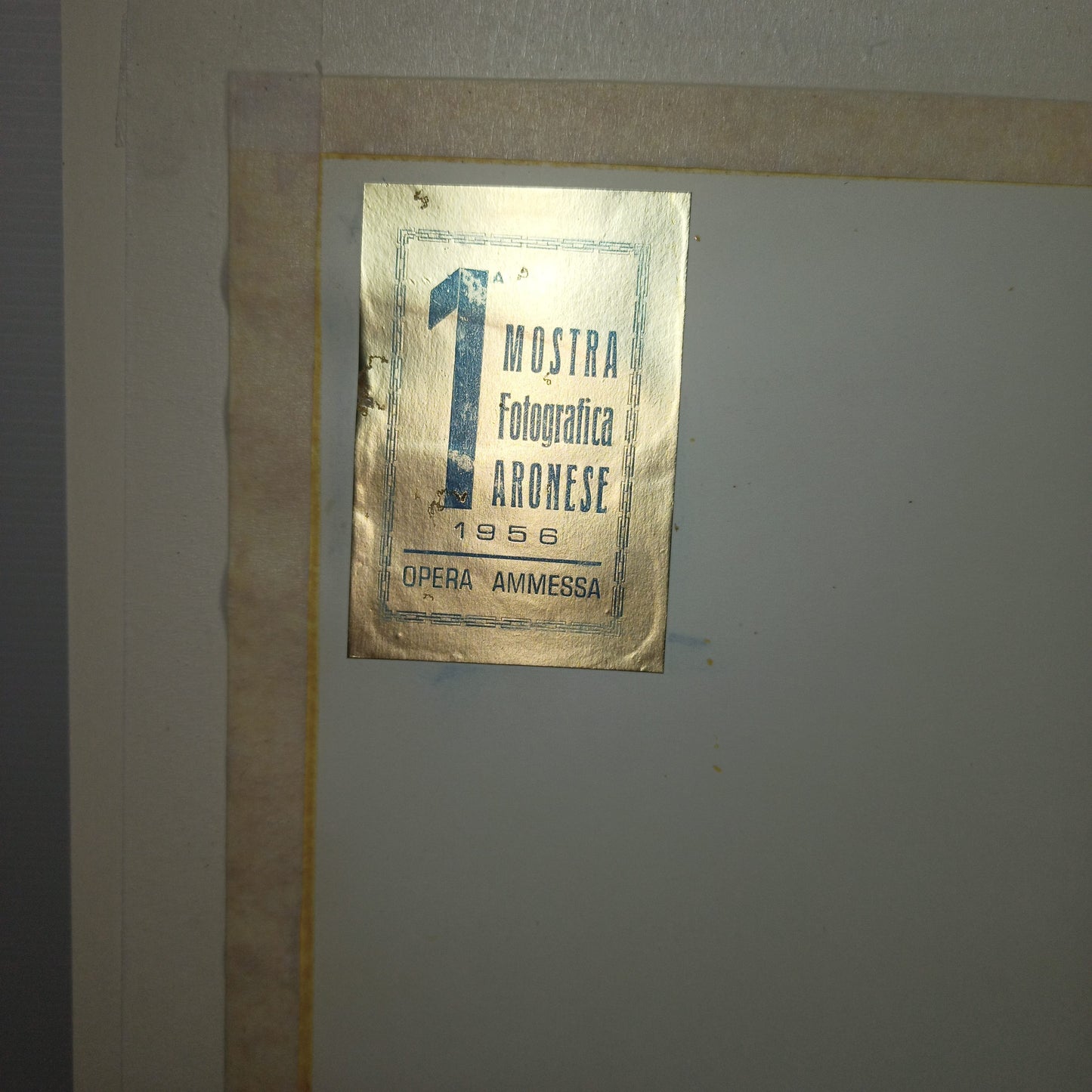 Fotografia Originale D'epoca
1a Mostra Fotografica Aronese 1956