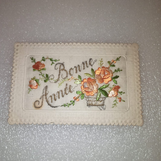 Antica Cartolina Ricamata Bonne Année
Misure cartolina 14 X 9 cm circa