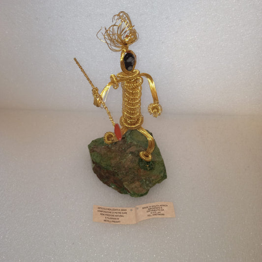 Scultura Africana In Metallo E Pietra
Made in South Africa
Altezza scultura 20 cm circa