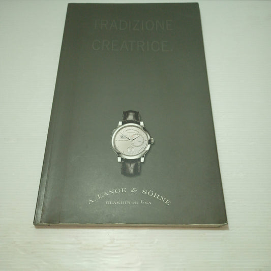 A.Lange & Söhne Catalogo Edizione 2007/08
Copertina morbida
